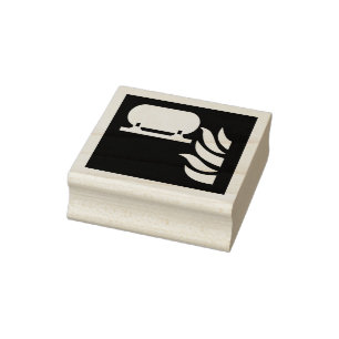 Vast brandblusser installatie veiligheidsbord rubberstempel