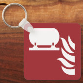 Vast brandblusser installatie veiligheidsbord sleutelhanger (Voorkant)