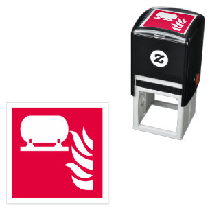 Vast brandblusser installatie veiligheidsbord zelfinktende stempel