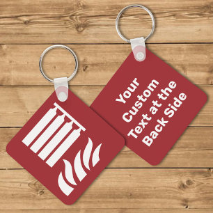 Vast brandblussignaal voor batterijveiligheid sleutelhanger