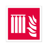 Vast brandblussignaal voor batterijveiligheid zelfinktende stempel (Design)