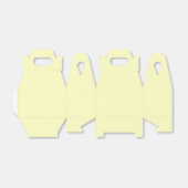 Vast crèmekleurig bleek geel bedankdoosjes (Uitgevouwen)