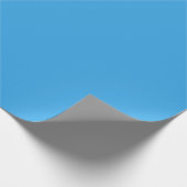 Vast cursief helderblauw cadeaupapier (Hoek)