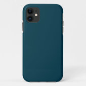Vast diep, blauwgroen blauw Case-Mate iPhone case (Achterkant)