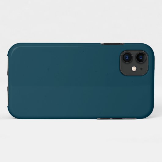 Vast diep, blauwgroen blauw Case-Mate iPhone case (Achterkant (horizontaal))