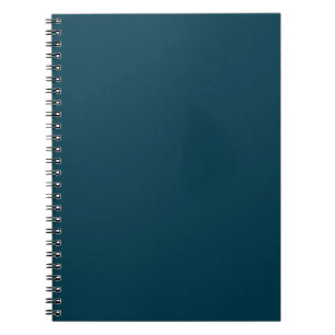 Vast diep, blauwgroen blauw notitieboek