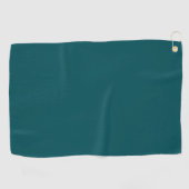 Vast diep blauwgroen golfhanddoek (Horizontaal)