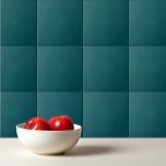 Vast diep blauwgroen tegeltje<br><div class="desc">Vaste kleuren, diep blauwgroen, eenvoudig ontwerp.</div>