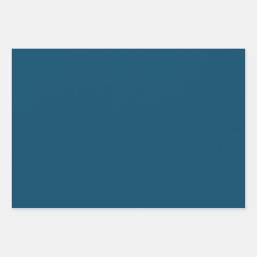 Vast diep-oceaanblauw inpakpapier vel (Voorkant 2)