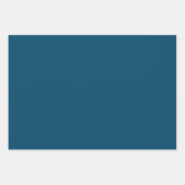 Vast diep-oceaanblauw inpakpapier vel (Voorkant)