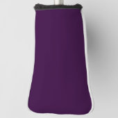 Vast diep paars donker plat golfheadcover (Draai 90)