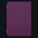 Vast donker paars iPad pro cover<br><div class="desc">Duurzame kleur,  donker,  paars vormgegeven.</div>