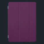 Vast donker paars iPad pro cover<br><div class="desc">Duurzame kleur,  donker,  paars vormgegeven.</div>