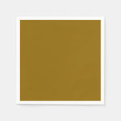 Vast donkerbruin goud servet (Voorkant)