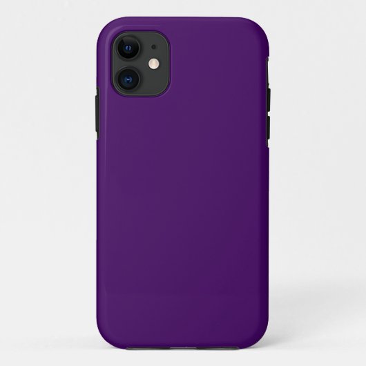 Vast donkerviolet paars Case-Mate iPhone case (Achterkant)