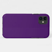 Vast donkerviolet paars Case-Mate iPhone case (Achterkant (horizontaal))