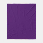 Vast donkerviolet paars fleece deken (Voorkant)