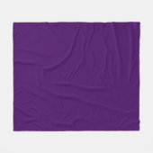 Vast donkerviolet paars fleece deken (Voorkant (Horizontaal))