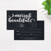 Vast en mooi cadeaubon voor feestdagen visitekaartje (Bureau)