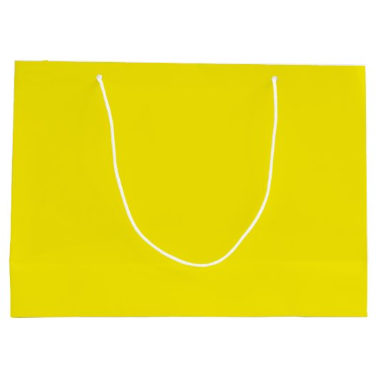 Vast felgeel kanariegeel groot cadeauzakje (Achterkant)