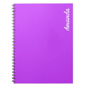 vast fluorescerend heldere neon paars notitieboek