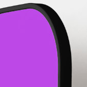 vast fluorescerend heldere neon paars pickleball paddle (Links Detail)