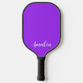 vast fluorescerend heldere neon paars pickleball paddle (Achterkant)