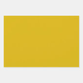 Vast gekleurd goudkleurig mosterdgeel inpakpapier vel (Voorkant 2)