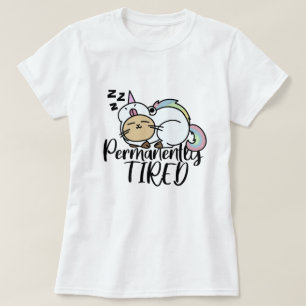 Vast gelaagde katteproef t-shirt