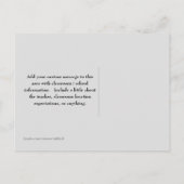 Vast grijs bericht van het Briefkaart van de leraa (Achterkant)