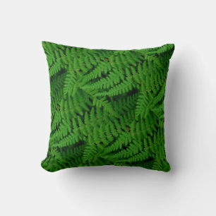 vast groen fern patroon abstract gewoon groen bk kussen