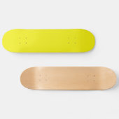 vast, helder, geel skateboard (Horizontaal)