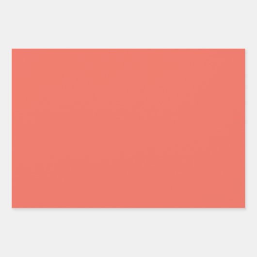 Vast helder koraal inpakpapier vel (Voorkant 3)