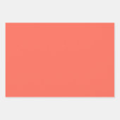 Vast helder koraal inpakpapier vel (Voorkant)