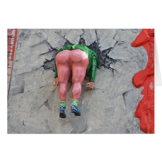 vast hoofd door de muur (Voorkant Horizontaal)