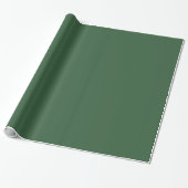 Vast Hunter Green Wrapping Paper Cadeaupapier (Uitgerold)