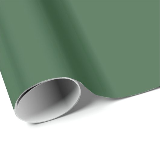 Vast Hunter Green Wrapping Paper Cadeaupapier (Rol Hoek)