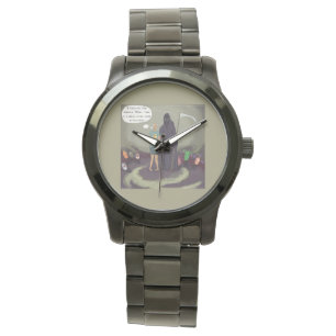 Vast in het Midden Grappige Grim Reaper Horloge