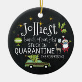 Vast in Quarantaine | Grappig 2020-herdenking Keramisch Ornament (Voorkant)