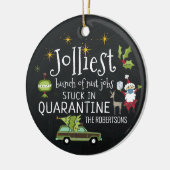 Vast in Quarantaine | Grappig 2020-herdenking Keramisch Ornament (Links)