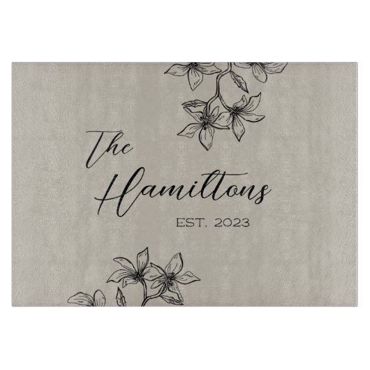 Vast jaar van de veeteelt snijplank (Voorkant)