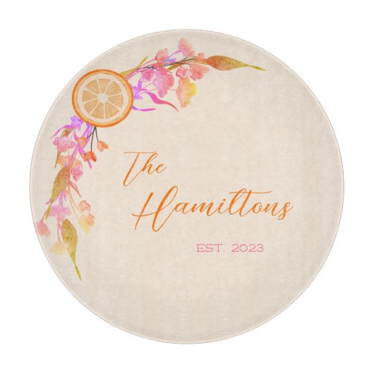 Vast jaar van het Oranje jaar Snijplank (Voorkant)