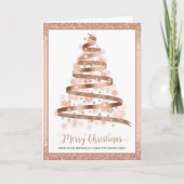 Vast kerstboombedrijfscluster voor zakelijk Logo Feestdagen Kaart (Voorkant)