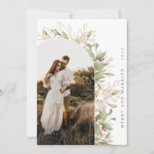 Vast kerstfeest en kerstfeest feestdagenkaart (Voorkant)