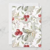 Vast kerstfeest en kerstfeest feestdagenkaart (Achterkant)