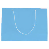 Vast kleurloos lichtblauw groot cadeauzakje (Achterkant)