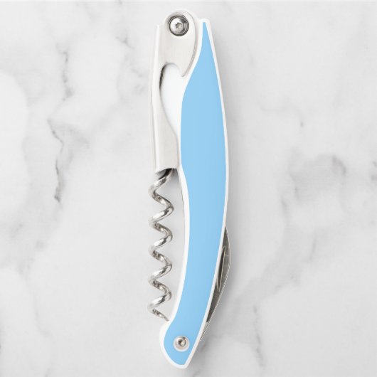 Vast kleurloos lichtblauw kurkentrekker (Voorkant)