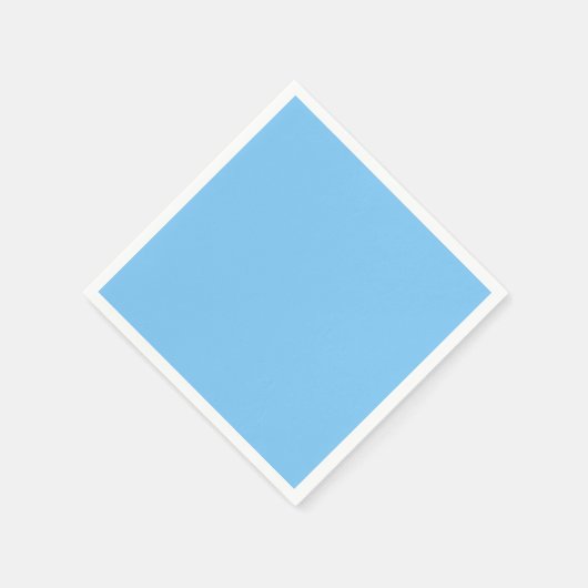 Vast kleurloos lichtblauw servet (Hoek)