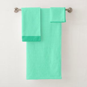 Vast lichaam, groene munt, bad handdoek