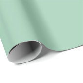 Vast licht groen ompakken papier / Gift Wrap (Rol Hoek)